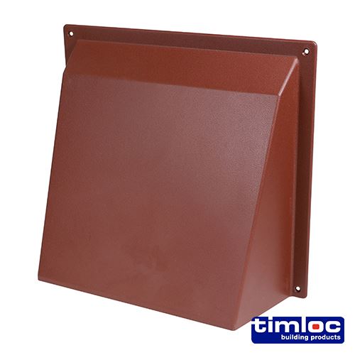 Timco Externe Ventilatiekap, Bruin, 255 x 230mm