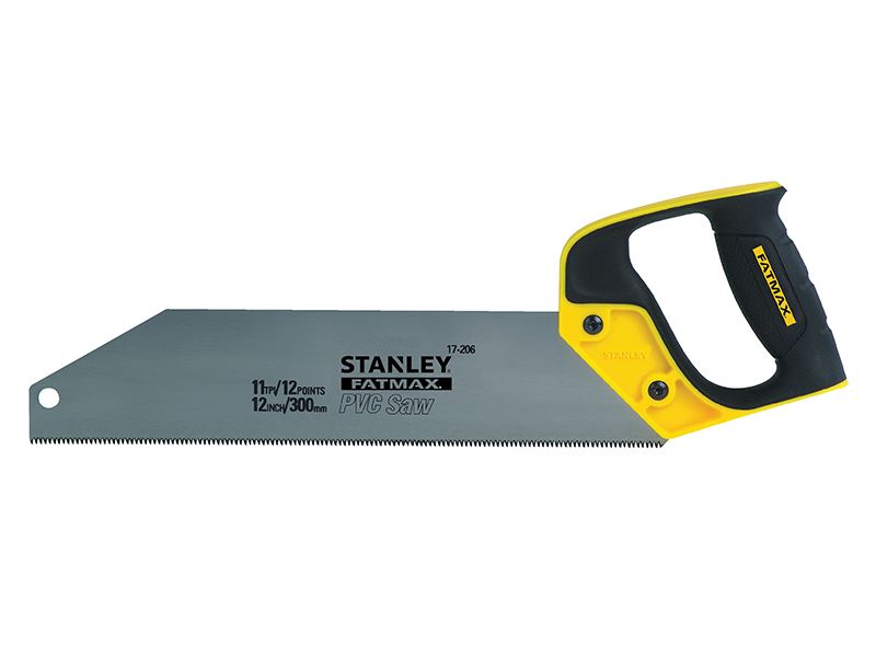 STANLEY FatMax Scie PVC et Plastique, 300mm, 11 dents par pouce
