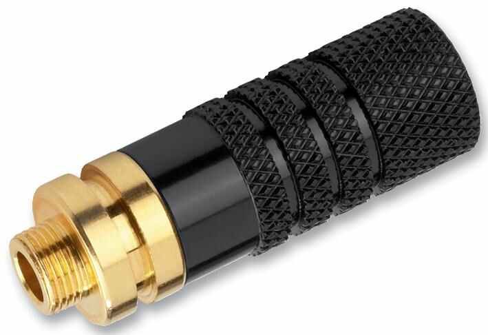 RARAION 3.5mm 3-Pole Gold-Plated Locking Socket