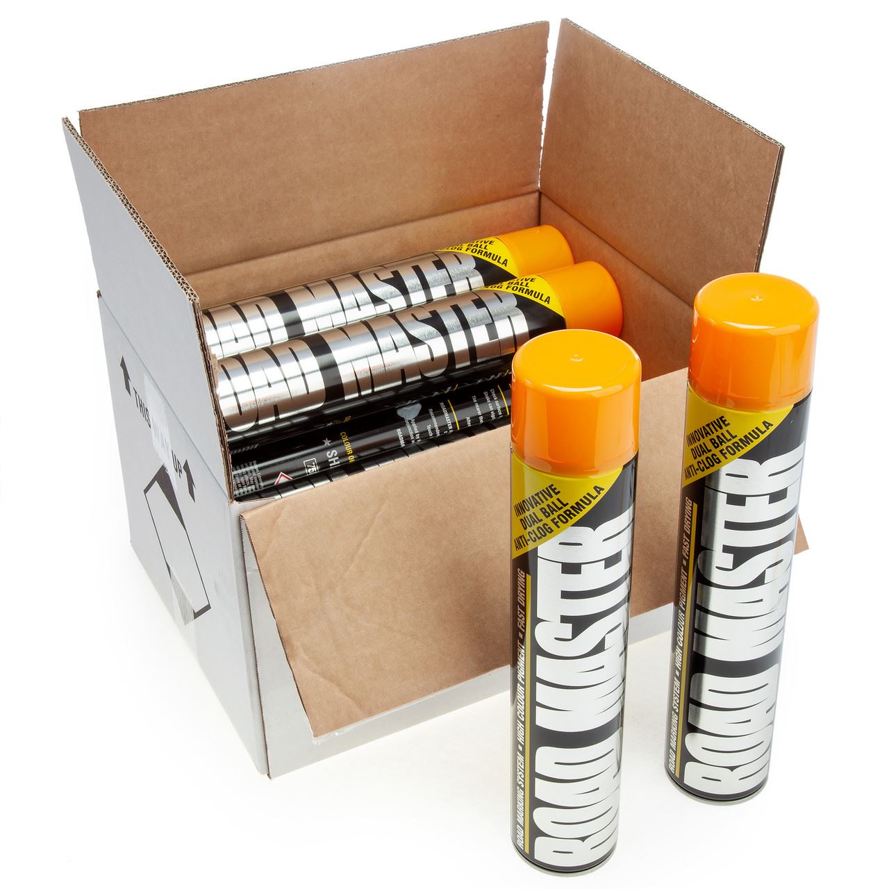 Roadmaster AARO06 Orange Line Marking Paint 750ml (Box of 12)