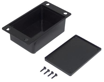 CAMDENBOSS Kotak Pot Hitam Bertangguh ABS 42x30x19mm