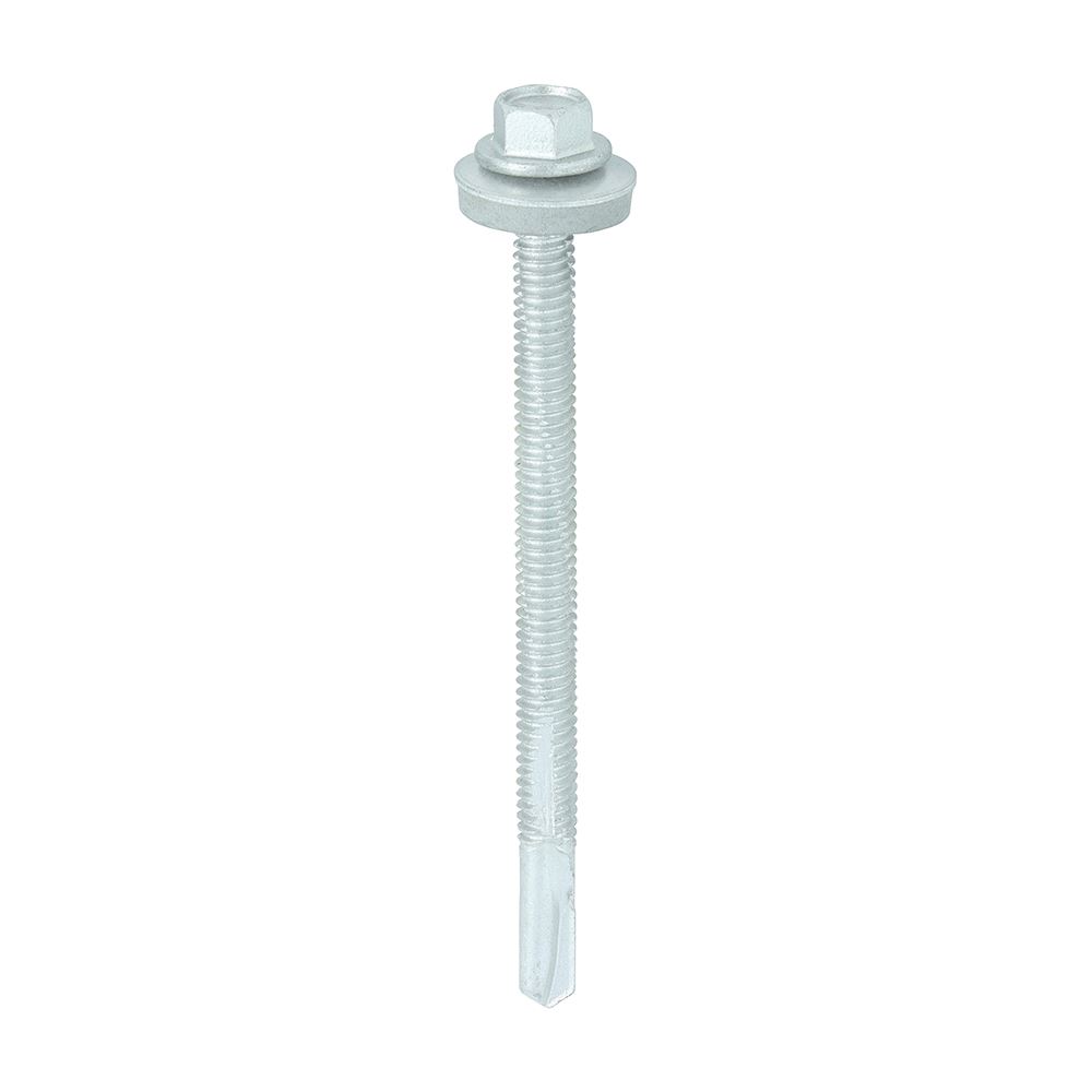 Timco Heavy-Duty Hex Self-Drilling Screws, EPDM Washer, 5.5x80mm (100pk)