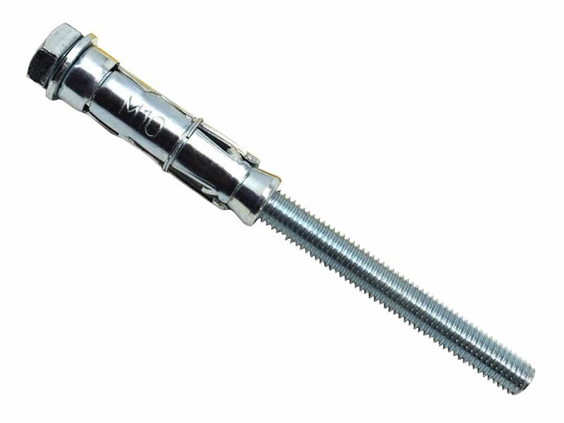 MASONMATE Cheville à expansion à boulon perdu M10 x 75mm, zincée, lot de 25