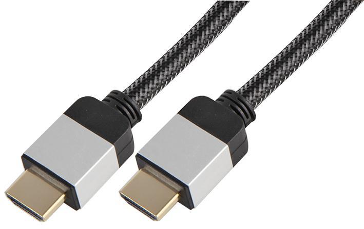 AV STAR Cavo HDMI Premium ad Alta Velocità, Intrecciato, Dorato, 2m