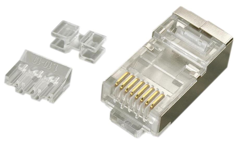 KAUDEN RJ45 Cat6/Cat6a Conectores Blindados, Pack de 10