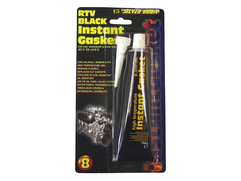 Silverhook RTV Black Instant Gasket Sealant 100g