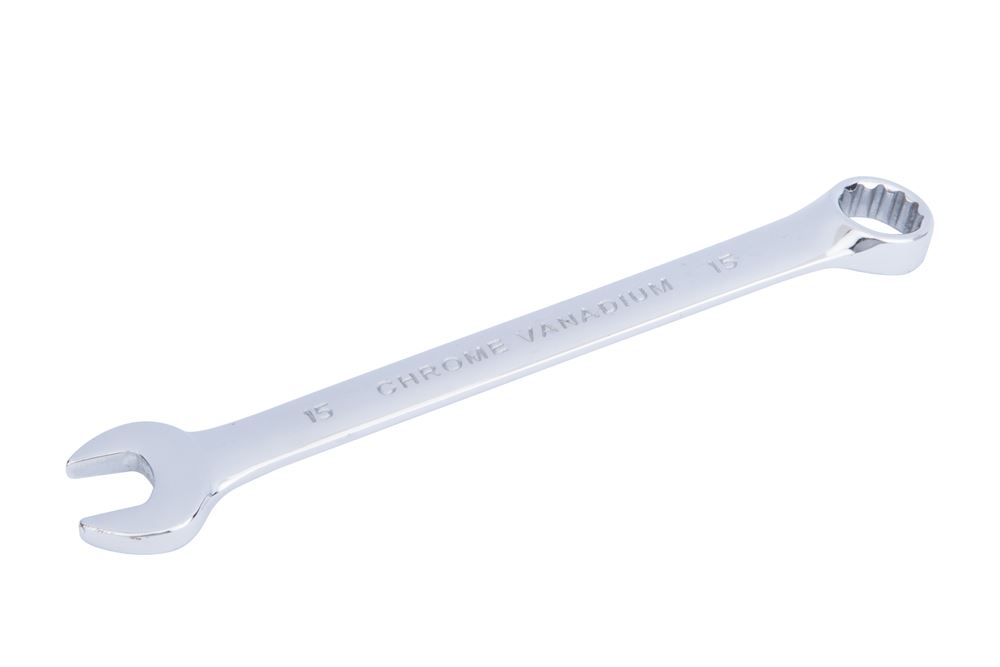 Blue Spot 15mm Chrome Vanadium Spanner, Polished