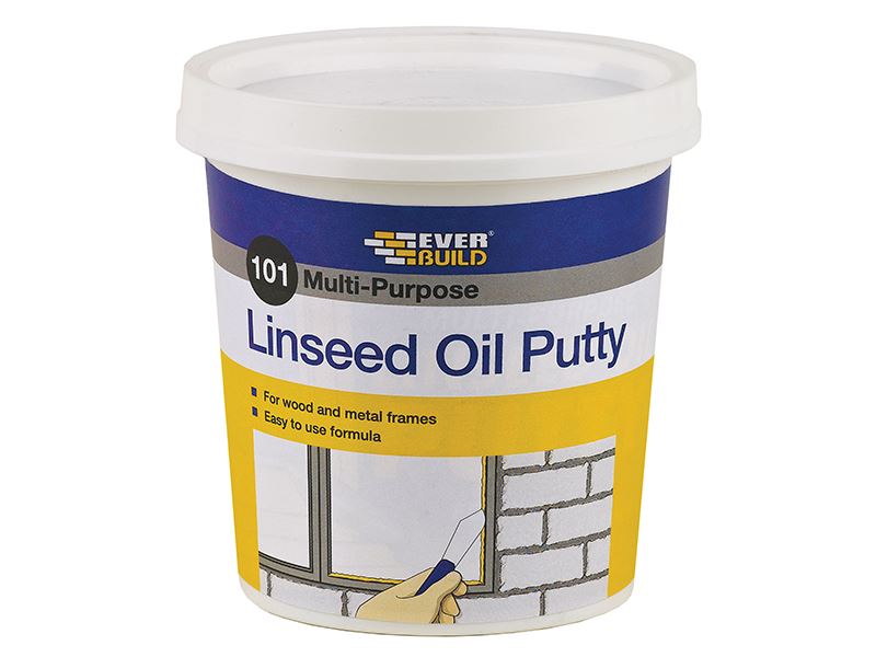 Everbuild Sika 101 Multi-Purpose Linseed Oil Putty, 500g