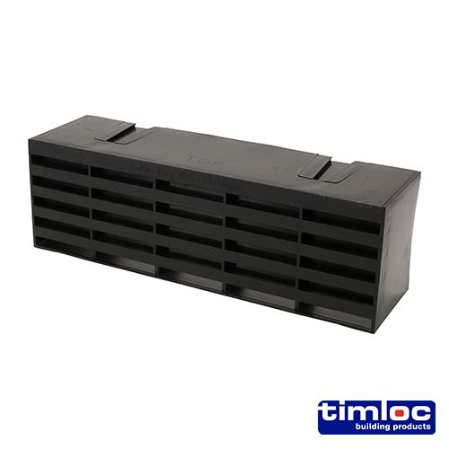Timco Timloc Griglia di Ventilazione per Muri e Pavimenti - Plastica, Nero, 215