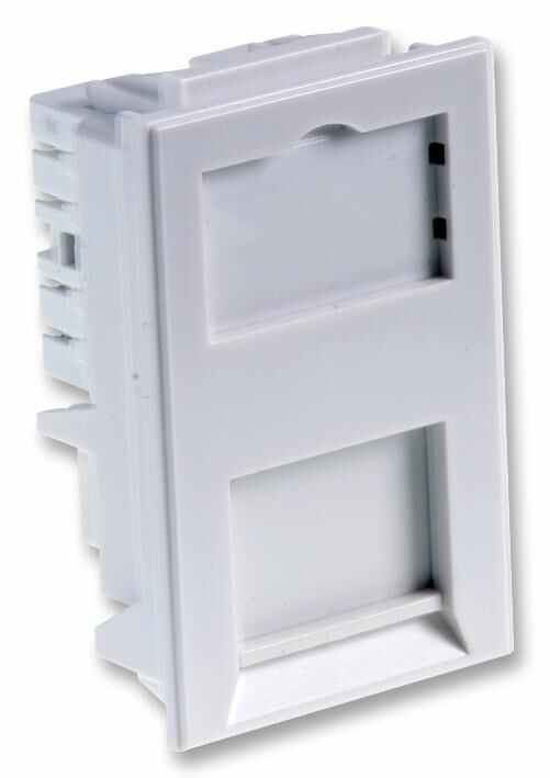 Module RJ45 Cat6 RARAION, 6C, blanc, 25 x 38,5 mm