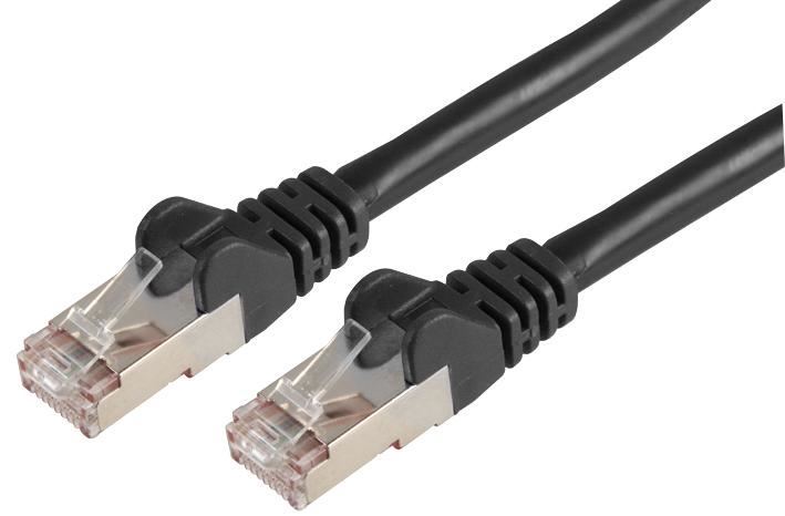 PRO SIGNAL Cat6a LSOH RJ45 Ethernet Cable, 1m Black