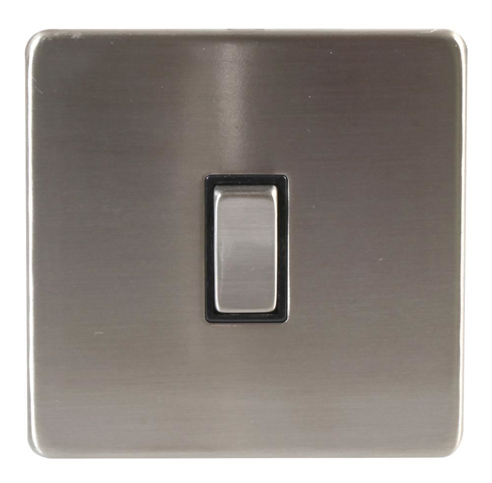 PRO ELEC Διακόπτης Φωτός 1-Θέσης, Ματ χρώμιο, 10A
