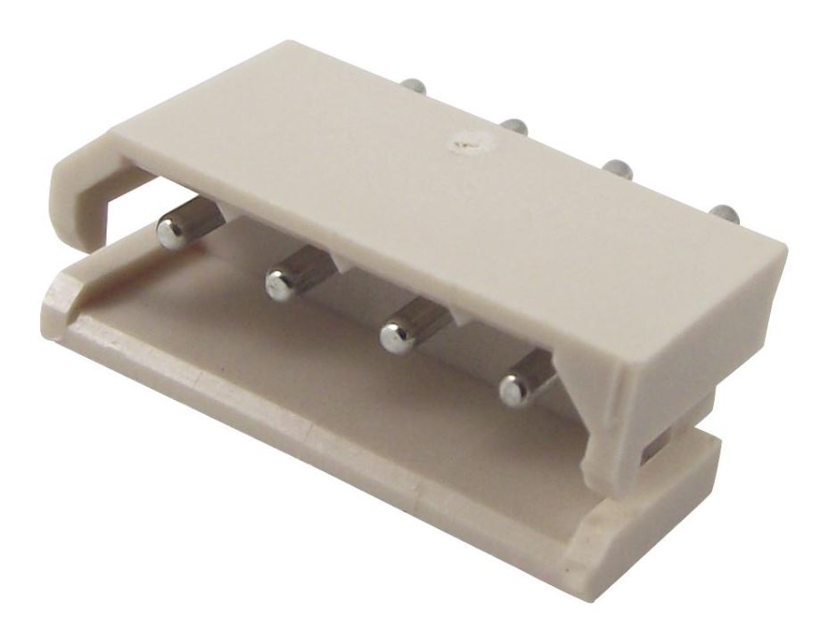 MOLEX Connettore Verticale, Passo 2.5mm, 4 Vie, Stagnato