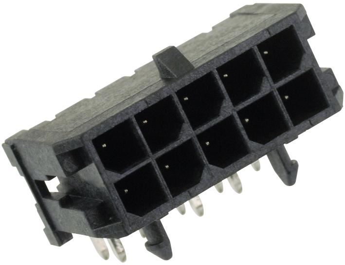 MOLEX Right Angle Header, 10-Way, 3mm Pitch, Shrouded