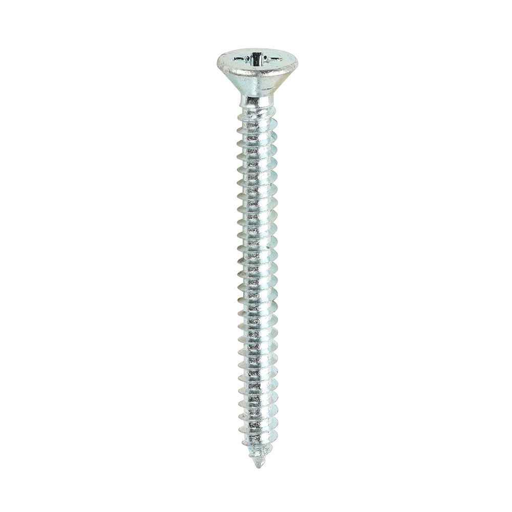 Timco PZ Countersunk Self-Tapping Screws, Zinc, Size 8 x 1¾ in (200 pcs)