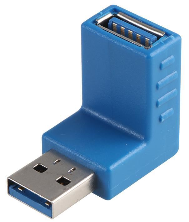 Pro Signal מתאם USB 3.0 זכר לנקבה בזווית מעלה