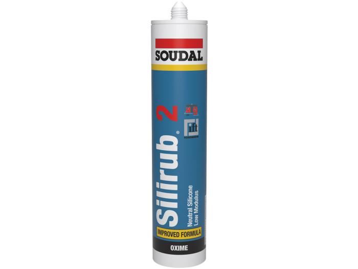 Soudal Silirub 2 Black 300ml Low Modulus Silicone Sealant