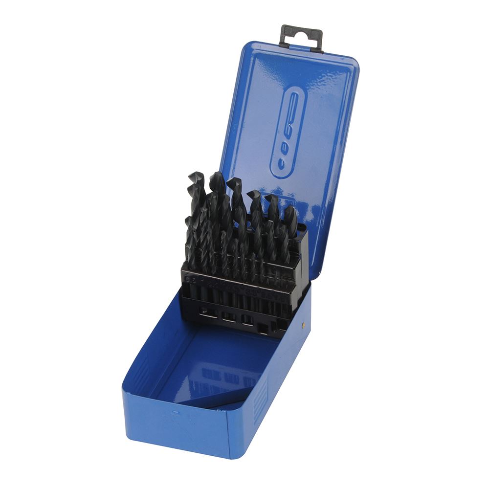 Silverline 25-Piece HSS-R Jobber Drill Bit Set, 1-13mm