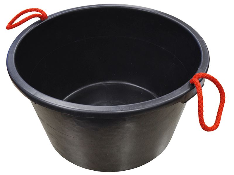 Faithfull Builder's Bucket 40 Litre (9 Gallon) - Black