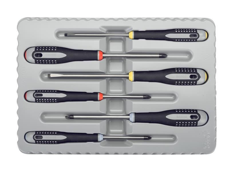 Bahco BE-9884 ERGO™ Screwdriver Set, 6-Piece