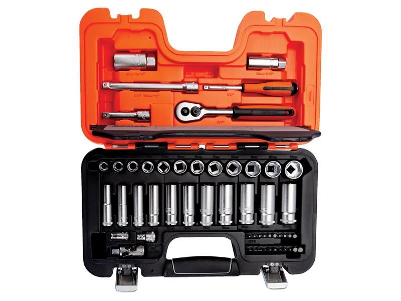 Bahco S330L 3/8in Drive Socket Set, 53 Piece, Metric