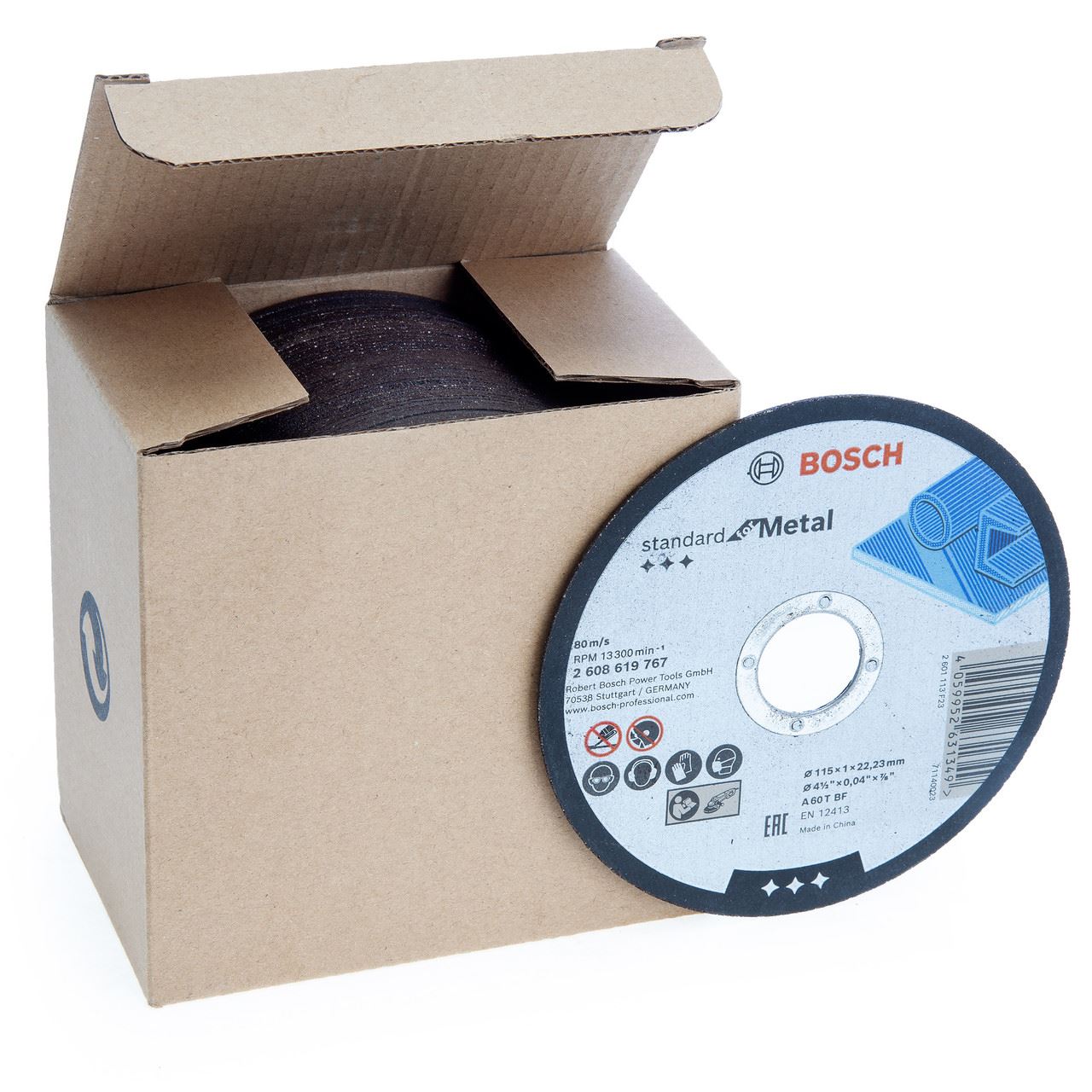 Bosch Standard-Metall-Trennscheiben 115mm (Packung mit 50 Stück)