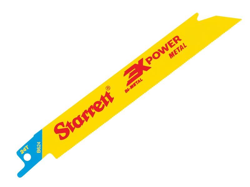 Starrett Lâmina Bi-Metal para Serra Alternativa B624-5, 152mm, 24 DPI, Pack de 