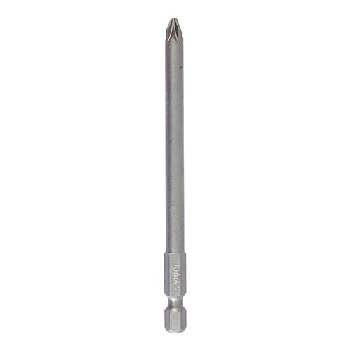 Timco Embout de vissage PZ2 en acier S2, 100mm, tige hexagonale 1/4 pouce