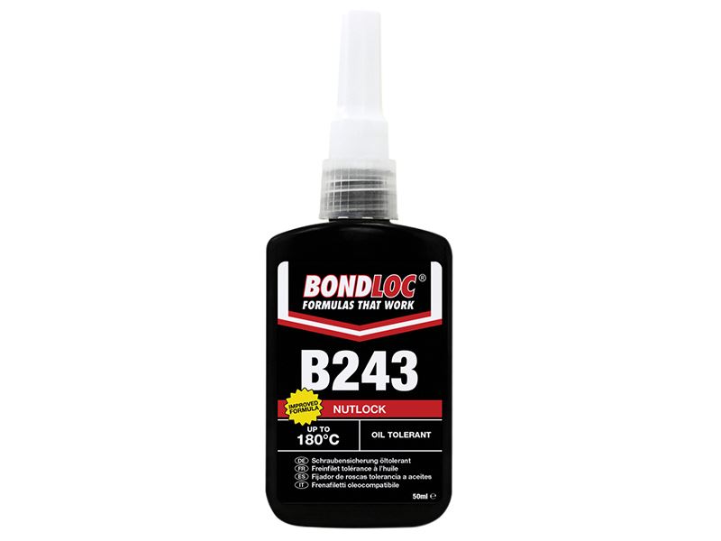 Bondloc B243 Nutlock Medium Strength Threadlocker, 50ml