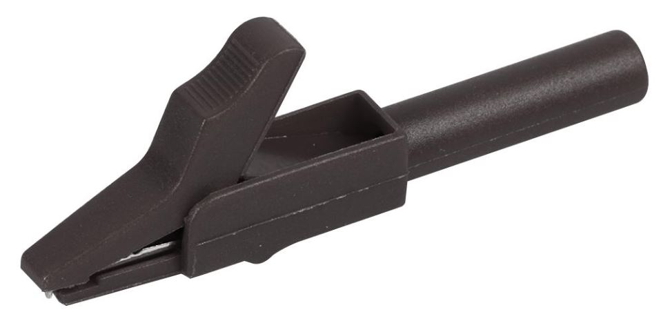TENMA 15A 4mm Insulated Crocodile Clip, Black
