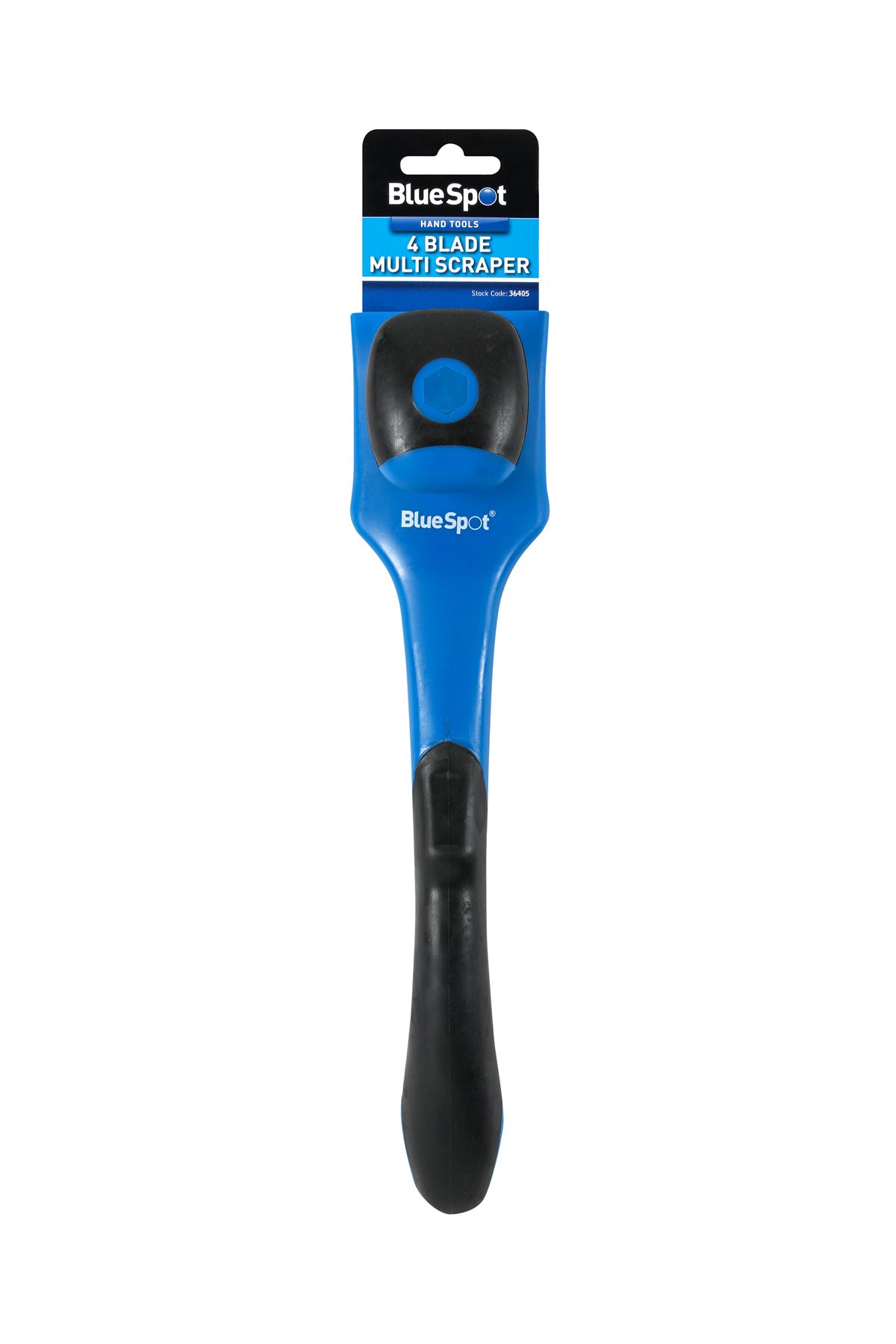 Blue Spot Tools - Scuabóir Ilchríochnaithe 4-Lann le Greim Bog