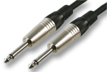 PULSE 6.35毫米 (1/4寸) 單聲道插頭轉插頭接線 1米 黑色