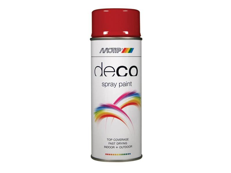 MOTIP® Deco-Sprühfarbe Hochglanz RAL 3002 Karminrot 400ml