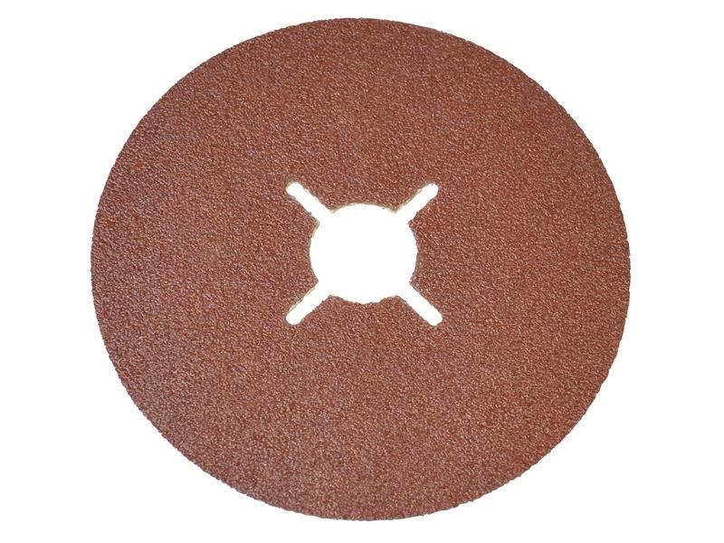 Faithfull Resin Bonded Sanding Discs 115x22mm 40G (Pack of 25)