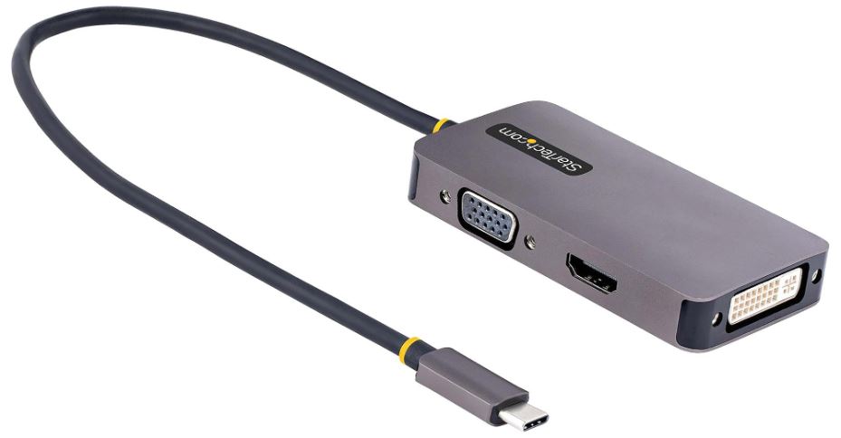 STARTECH USB-C Multiport Adapter met DVI-I, HDMI & VGA