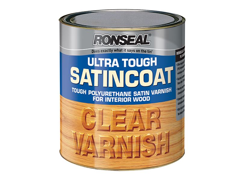 Ronseal Ultra Tough Clear Satincoat Varnish 750ml