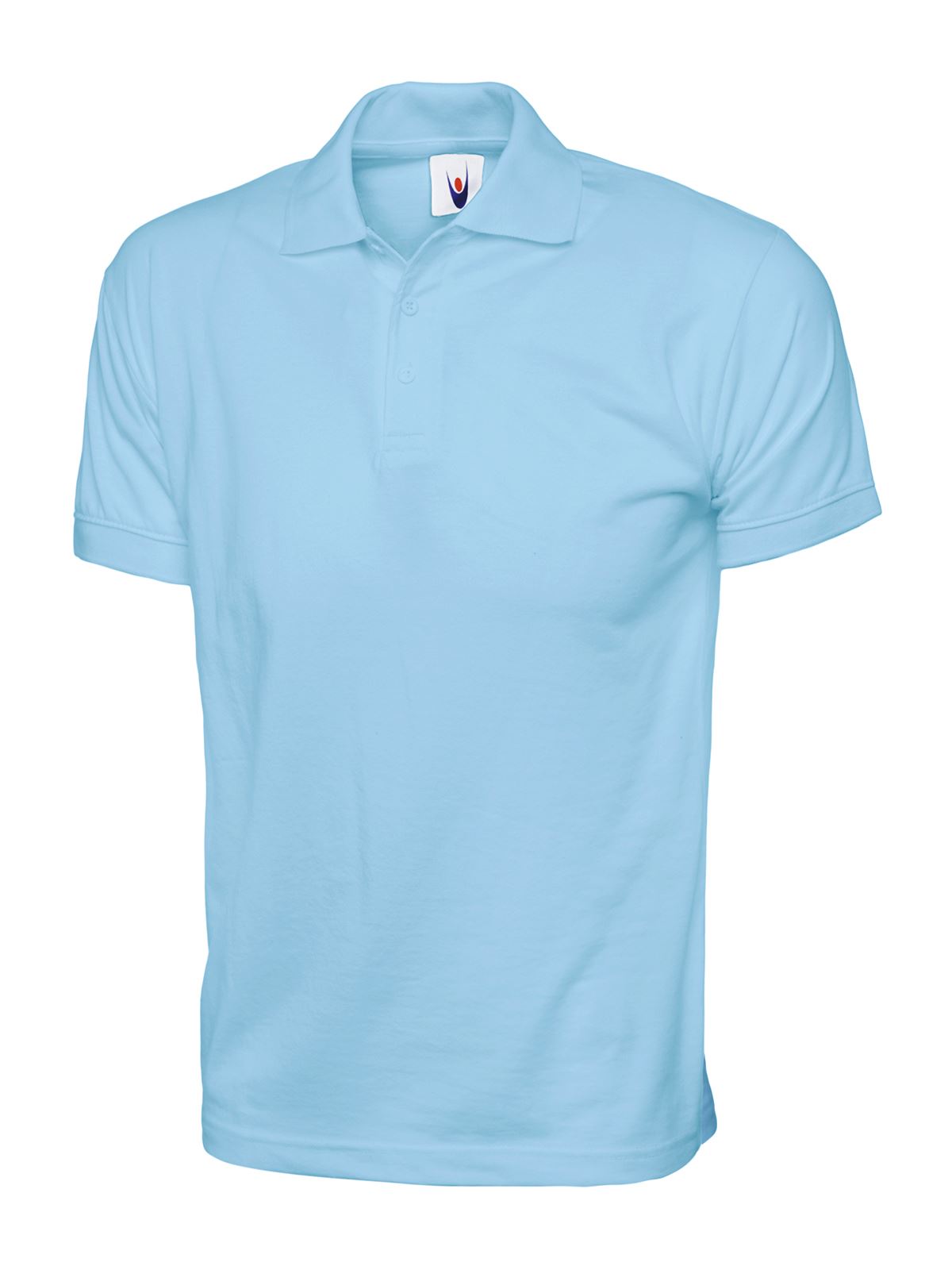 Uneek Unisex Jersey Polo Shirt - 100% Cotton, Sky, 3XL