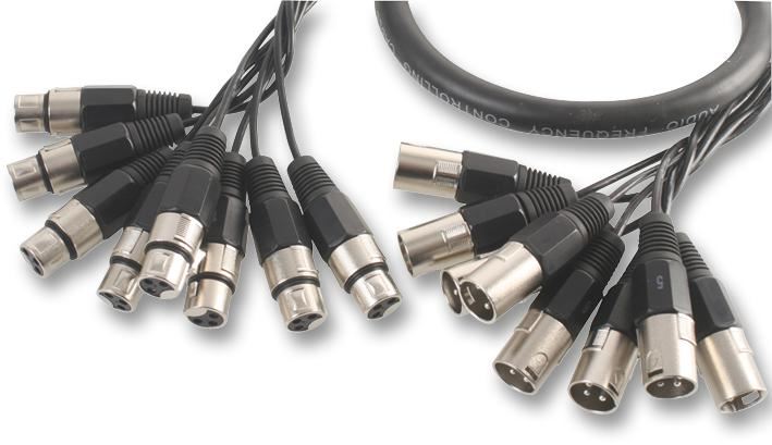 PRO SIGNAL 8-Way XLR Male to Female Loom, 6m