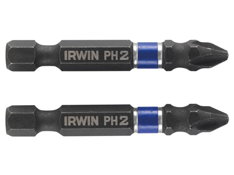 Embouts de tournevis à chocs IRWIN PH2 50mm (Paquet de 2)