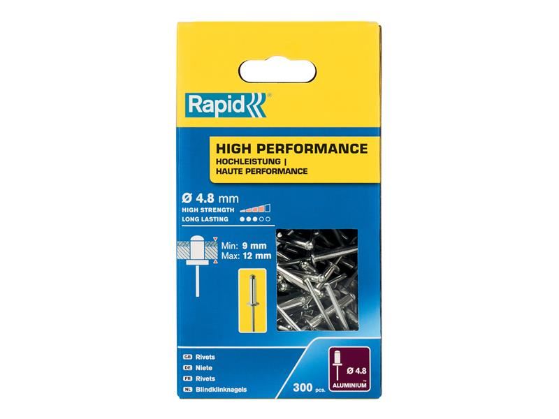 Rapid High Performance Rivets 4.8 x 16mm (Box of 300)