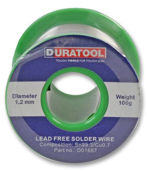 DURATOOL Κάλες Χωρίς Μόλυβδο, Ρητινέλαιο, 1.2mm x 100g