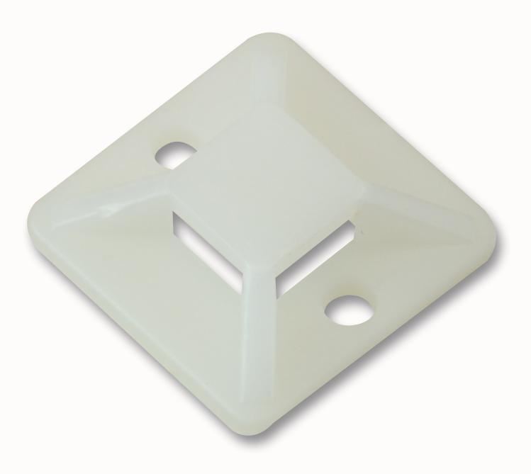 PRO POWER Base para Bridas, Nylon, 19x19mm, Paquete de 10