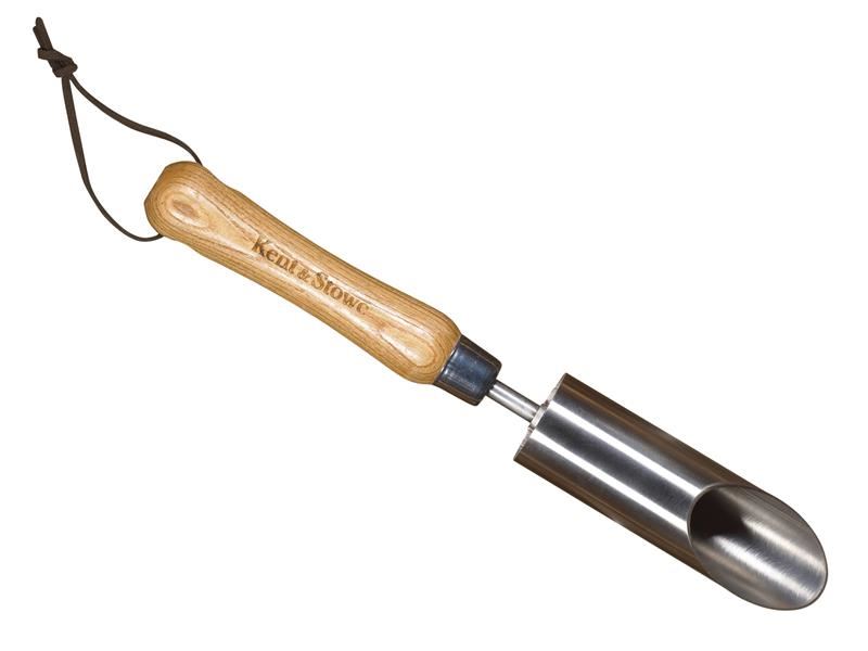 Kent & Stowe Stainless Steel Small Bulb Planter, FSC® Ash Handle