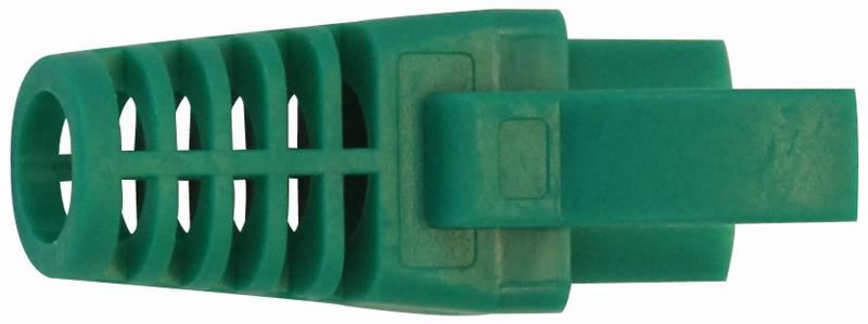 PRO ELEC Snagless RJ45 Insert Boot, Green, Pack of 10