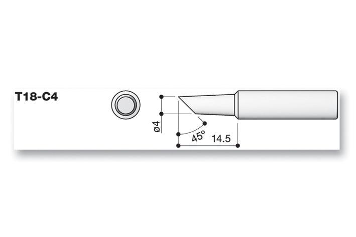 HAKKO - Hujian Pateri, Bevel, 4.0mm