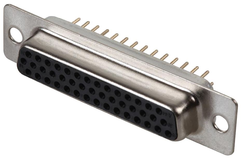 PRO SIGNAL 44-Pins HD D-Sub Socket, PCB-montage, Soldeercontacten