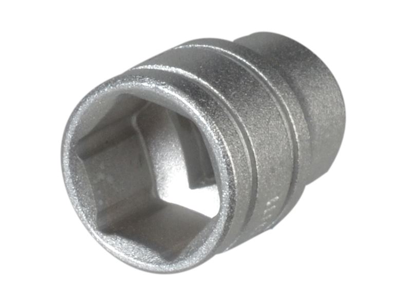 Teng 1/4-inch Hexagonaal Bitsocket 12mm, Chroom, 24mm Lengte