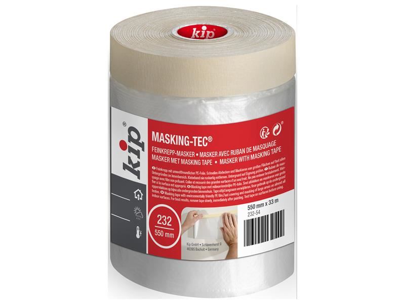 KIP 232 Ruban de masquage plastique, 0,55m x 33m