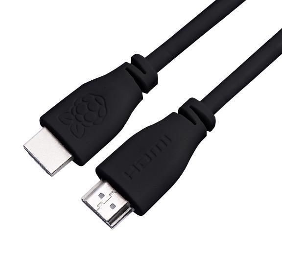 Raspberry Pi HDMI Male to Male Cable, 1m Black