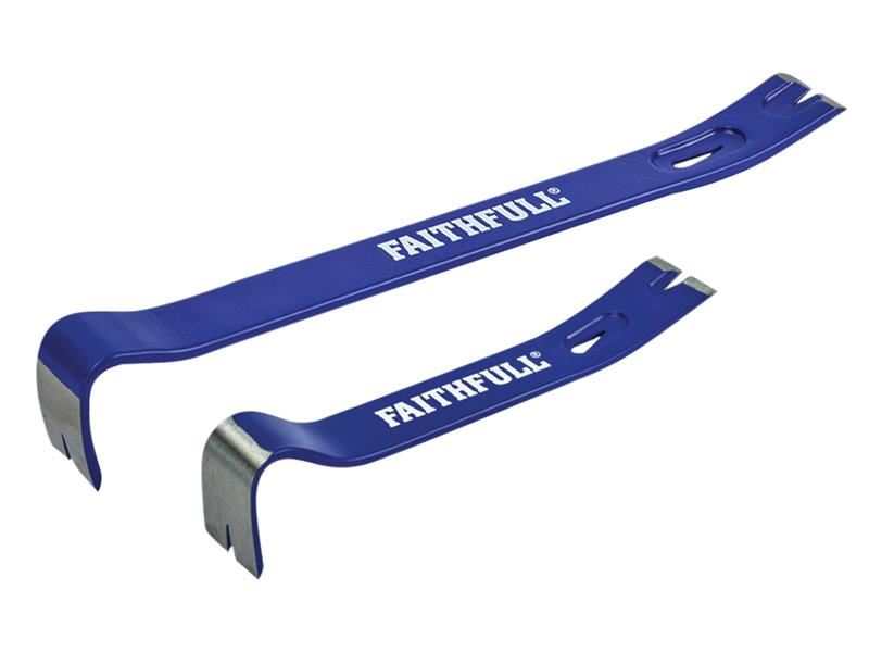 Faithfull Utility Bars Twin Pack - 175mm & 375mm Alloy Steel